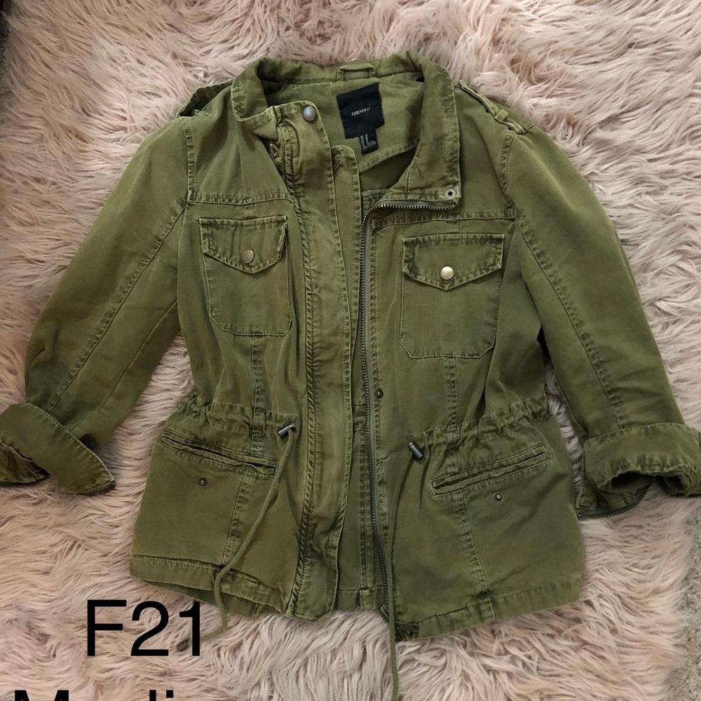 F21 Army green Utility Jacket